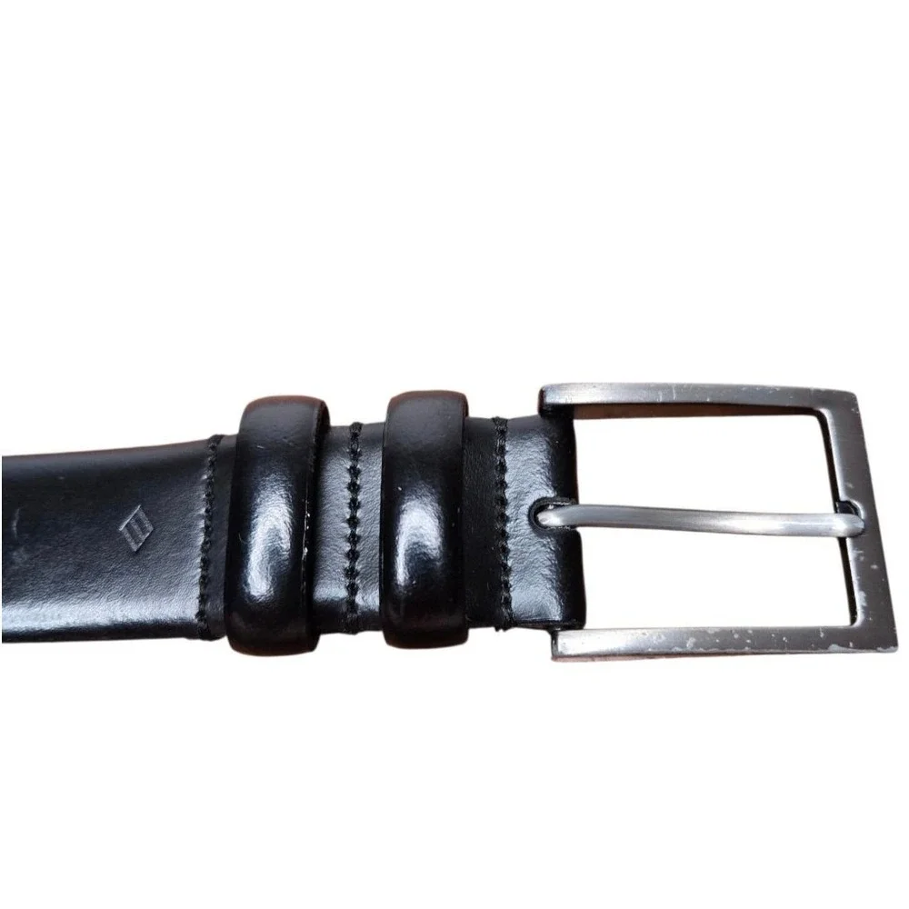 Joseph Abboud Men's 36/90 Black Leather Classic Dress Belt Handmade Italy Work